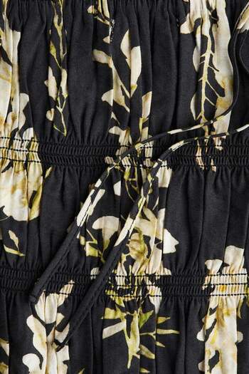 H&M Tie-strap smocked top