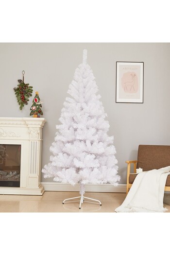 OEM Artificial Christmas Tree 180 cm, 600 Branches, Stand Included, White, Indoor/Outdoor, Without Lights