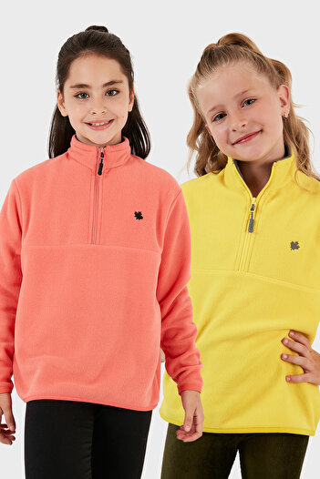 Lela Soft Textured Zippered Stand Collar Ribbed 2-Pack Fleece Children's Polar 5905002S2