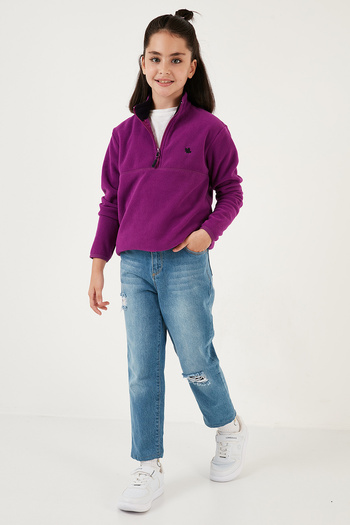 Lela Soft Textured Zippered Stand Collar Ribbed 2-Pack Fleece Children's Polar 5905002S2