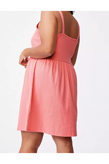 Cotton Cotton mini dress, pink