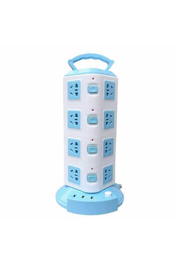 JML Priza Multifuncțională Portabilă 4 etaje cu Mâner, Tip Turn 250V 10A 2 metri cu usb