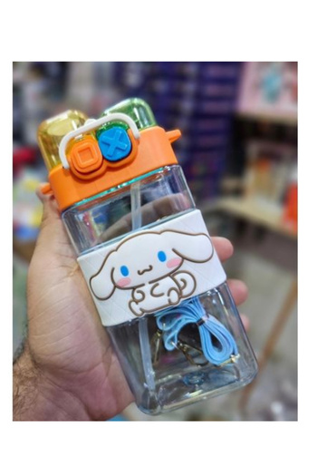 Generic Stitch cartoon character water bottles for kids. Available in various colors for school and outings.