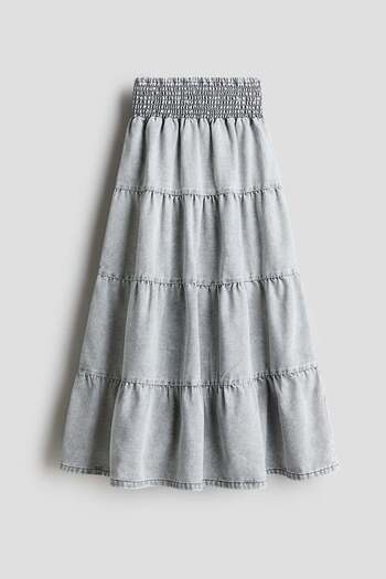 H&M Tiered denim skirt