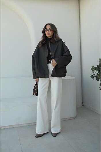 Havoş Ecru Shay Lycra Palazzo Jeans