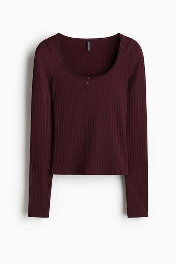 H&M Ribbed jersey top