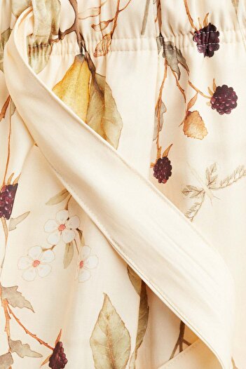 H&M Wide tie-belt trousers