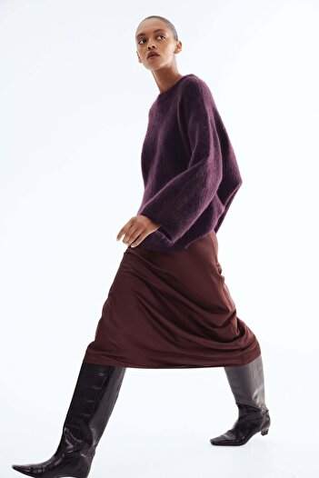 H&M Satin maxi skirt