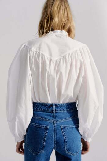 H&M Broderie anglaise-detail blouse