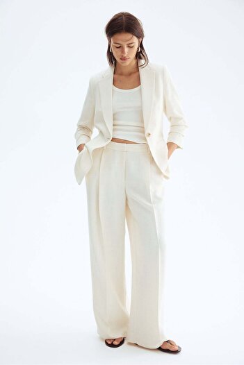 H&M Gathered-sleeve blazer