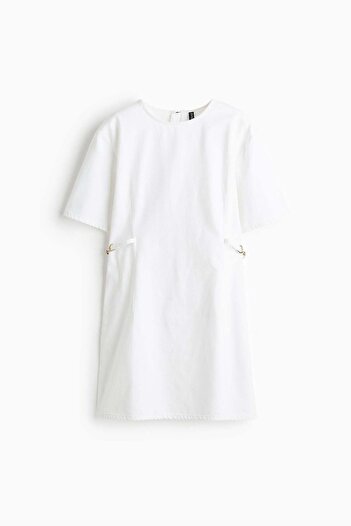 H&M Buckle-detail denim dress