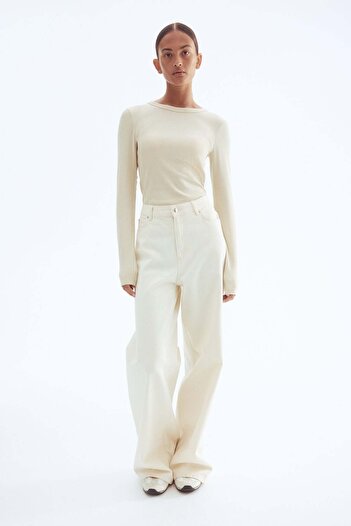 H&M Ribbed modal-blend top