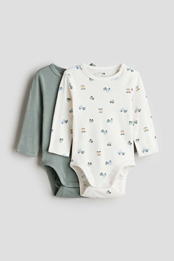 H&M 2-pack long-sleeved bodysuits
