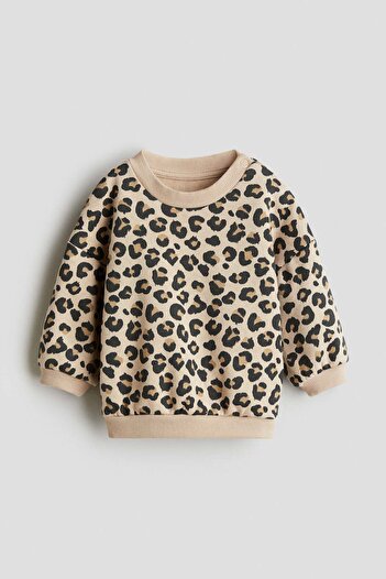 H&M Printed brushed-inside sweatshirt