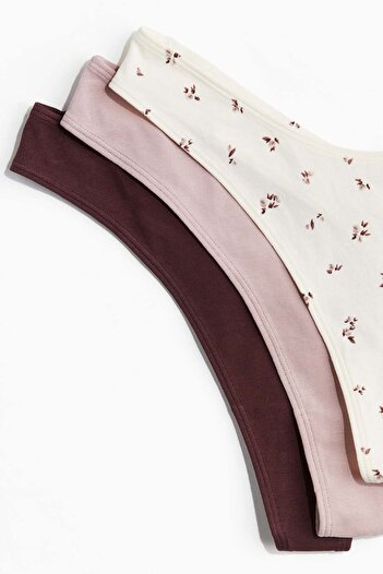 H&M 5-pack cotton thong briefs