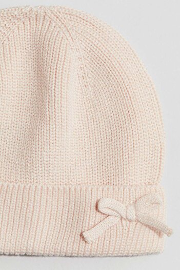 H&M Bow-detail cotton beanie
