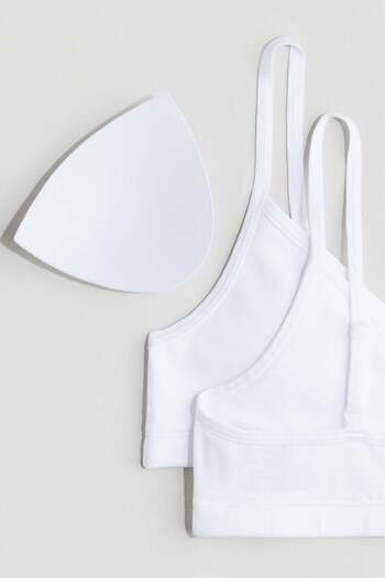 H&M 2-pack padded crop tops