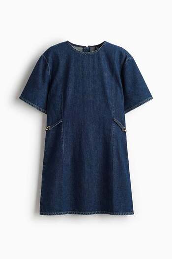 H&M Buckle-detail denim dress