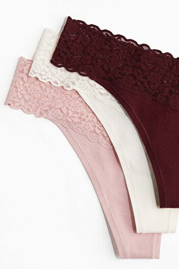 H&M 10-pack lace thong briefs