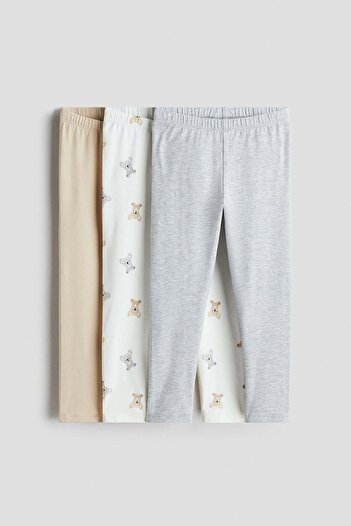 H&M 3-pack cotton jersey leggings