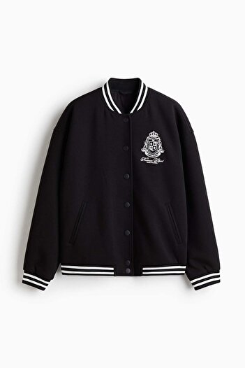 H&M Motif-detail baseball jacket