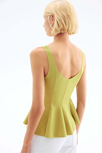 H&M Interlock peplum top