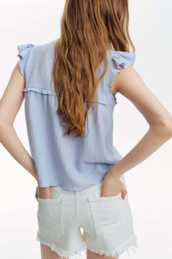 H&M Textured jersey top