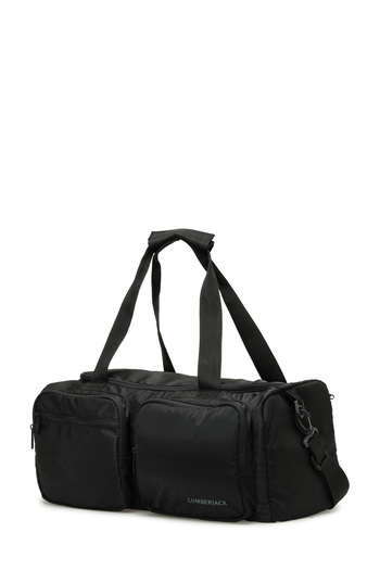 lumberjack Two Pocket Gym 5Pr Black Unisex Sports Bag