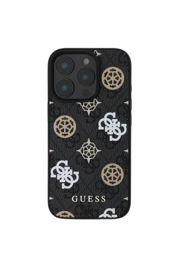 Guess PU 4G Peony MagSafe iPhone 16 Pro Max Black Case