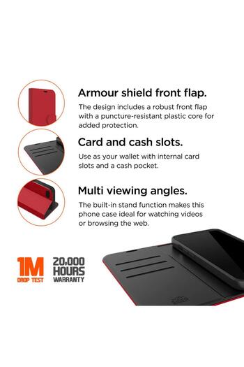 EIGER North Folio Case iPhone 16 Red