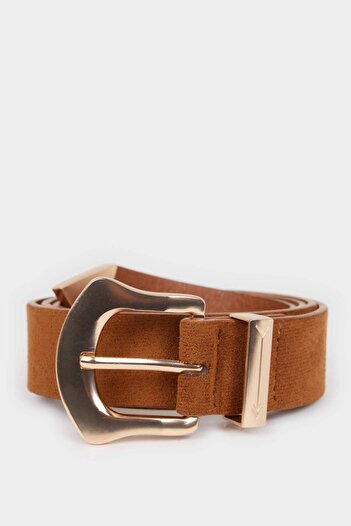 DeFacto Women's Faux Leather Jean Belt F3275Axns