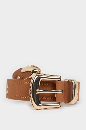 DeFacto Women's Faux Leather Jean Belt F3287Axns