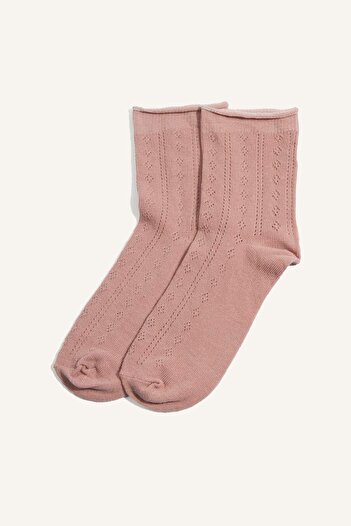 DeFacto Women's Ruffled 3-Piece Cotton Socks G2412Axns