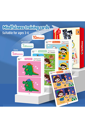 Choice Mixed 1-3 Sets an educational fault finding game: reusable wiping paper for focus and attention trai