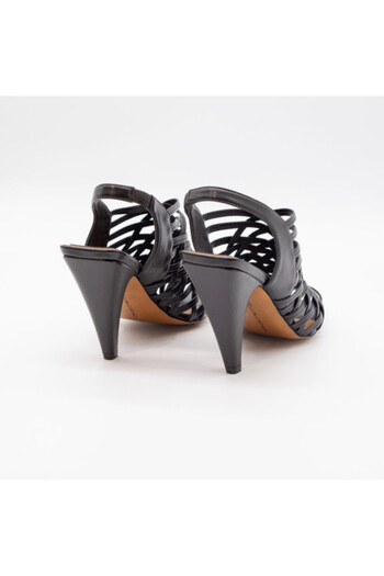 Stella McCartney SPUR WOVEN SLINGBACKS-BLACK