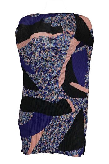 ONLY Amandine Blue Print Dress - M, Black, 100% polyester