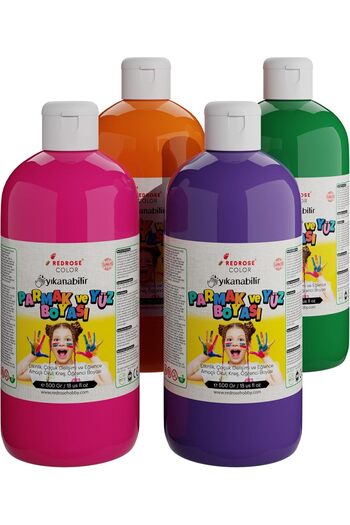 STOREMAX Polysight Rose Ara Colors Finger Set of 4 4X500 Gr Trendzap 467437