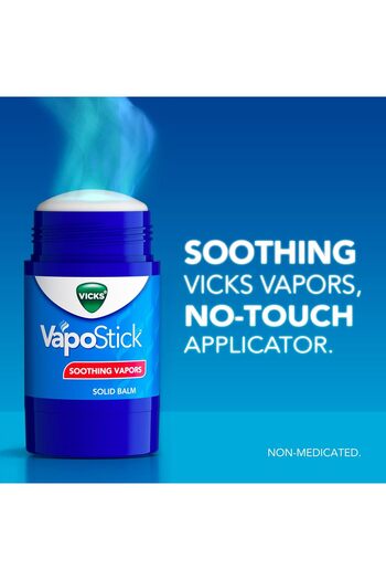 Vicks VapoStick Soothing Balm Stick, Mess-Free and Invisible, 1.25 oz Each, Double Pack