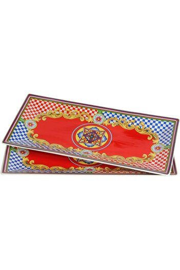 STOREMAX Goldwhirl Art Odessa Double Serving Plate 30 cm Trendflash 467437
