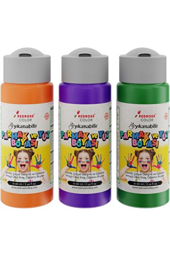 STOREMAX Polysight Rose Green, Purple, Orange Finger Set of 3 3X60 ml Trendzap 467437
