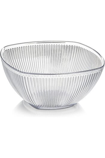 STOREMAX Goldwhirl Baroque Square Salad Bowl Medium Transparent Trendflash 467437