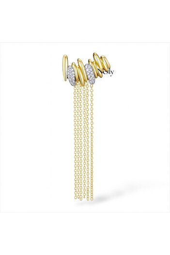 neslyaccessories Dangle Ear Cuff