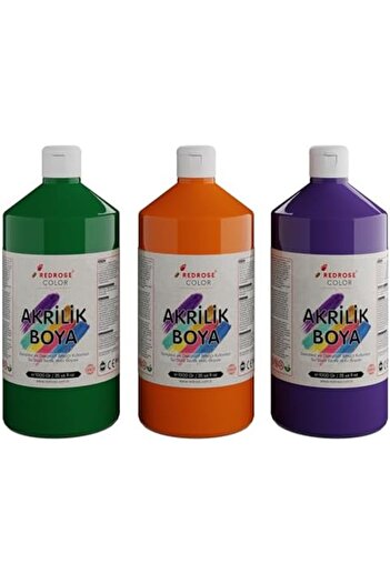 STOREMAX Polysight Rose Green, Purple, Orange Acrylic Set of 3 3X1000 Gr Trendzap 467437