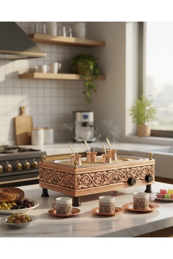 AiroBazar Traditional Turkish Sand Coffee Machine - Sand Coffee Machine - Copper Sand Coffee Machine