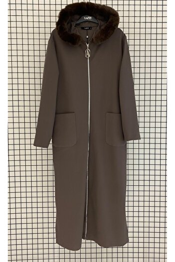 Armine Hooded, Furry, Zip-Up, Wear It and Take It Off.