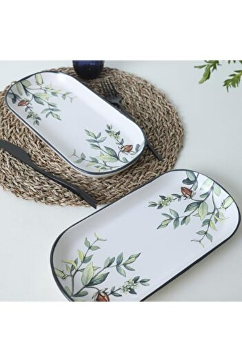 STOREMAX Goldwhirl Flower Garden Noyan Boat Plate 28 cm 2 Pieces 18941 Trendflash 467437