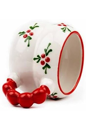 STOREMAX Goldwhirl Patterned Hand Embossed Pattern Cream Shiny Harmony Mug - Handcrafted Gift Mug Trendflash
