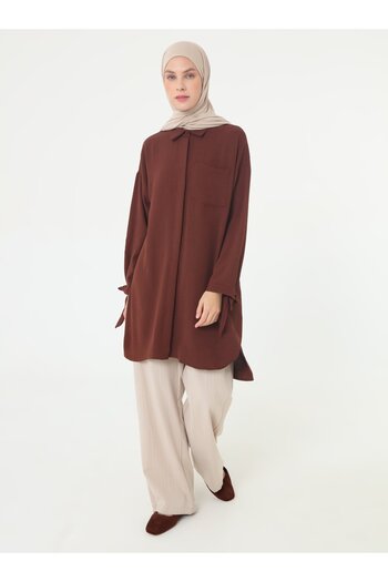 Benin Sweatshirt - Red Brown -