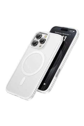 hoco. iPhone 16 Pro Armor Antishock Protective Magsafe Case - White