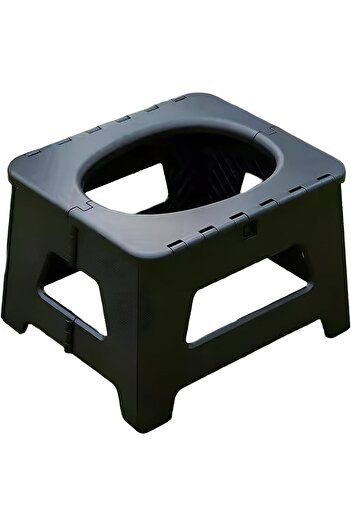 Cady One Portable Folding Toilet Seat, Multi-Use Durable Plastic Chair with Cover